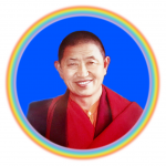 Garchen Rinpoche in Rainbow