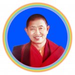 Garchen Rinpoche in Rainbow Garchen Rinpoche in Rainbow
