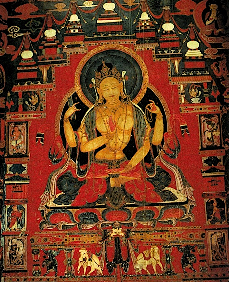 15th Cent. Wall Painting, Tholing Monastery