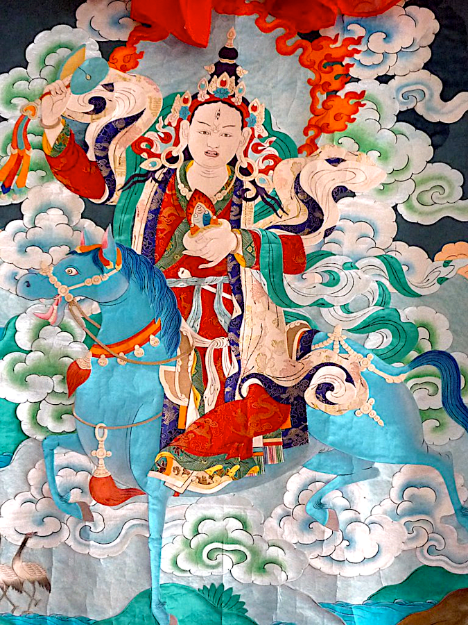 Aplique thangka in the Garchen Institute Temple